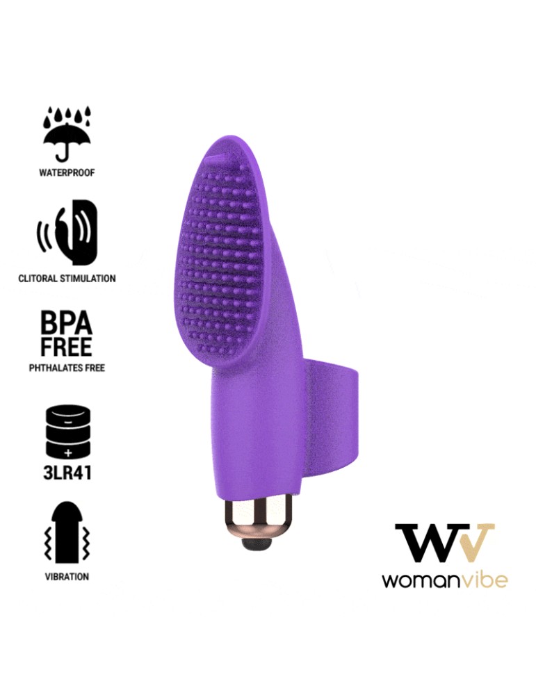 womanvibe aisha stimulateur doigt vibrant silicone