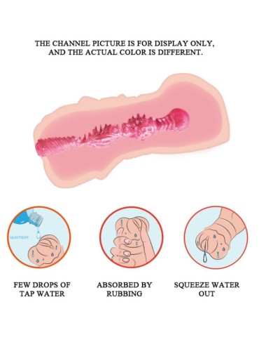 crazy bull - masturbateur vagin à peau d'eau avec balles vibrantes_5