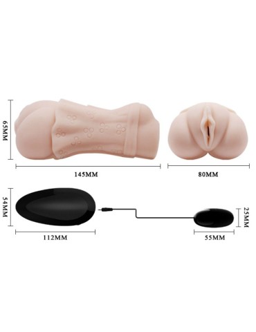 crazy bull - masturbateur vagin à peau d'eau avec balle vibrante 2_6