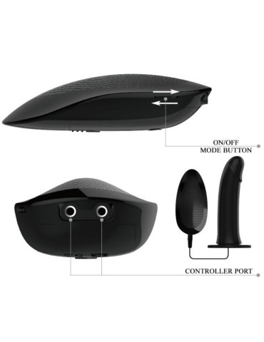 pretty love male - sangle vito avec gode creux et vibration 17,3 cm_4