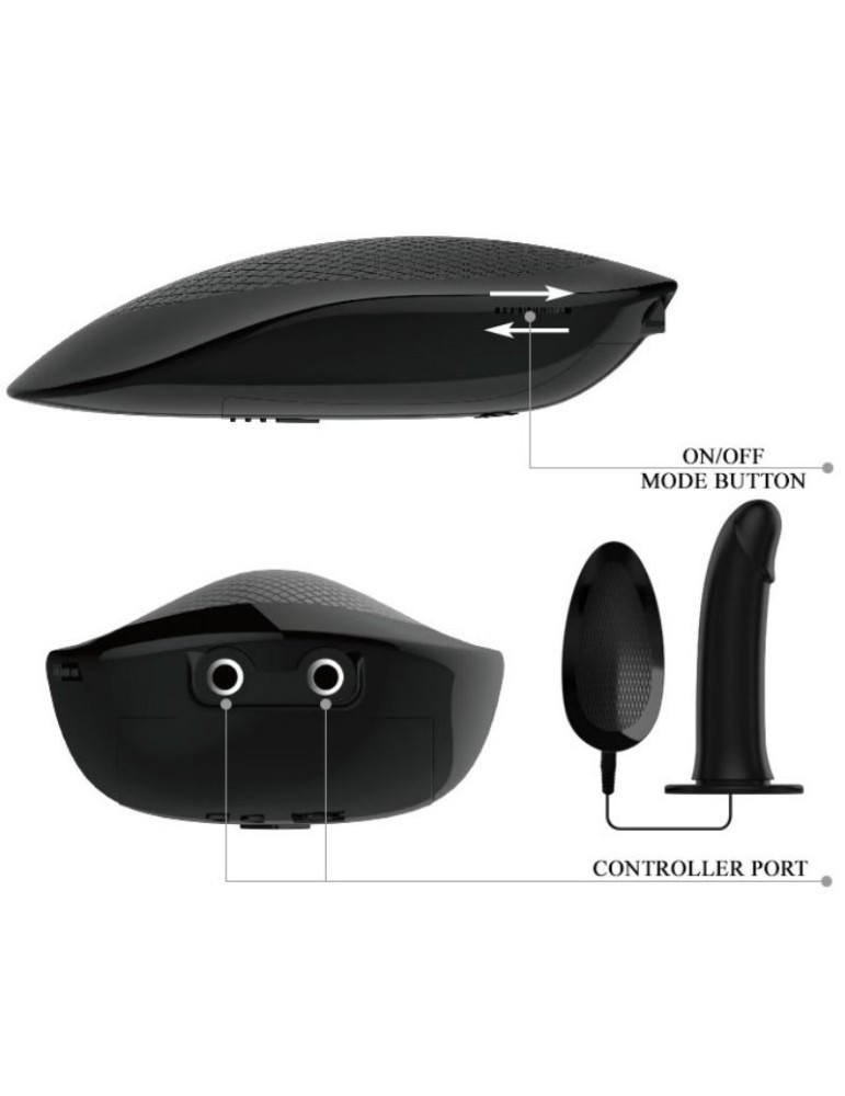 pretty love male - sangle vito avec gode creux et vibration 17,3 cm_4