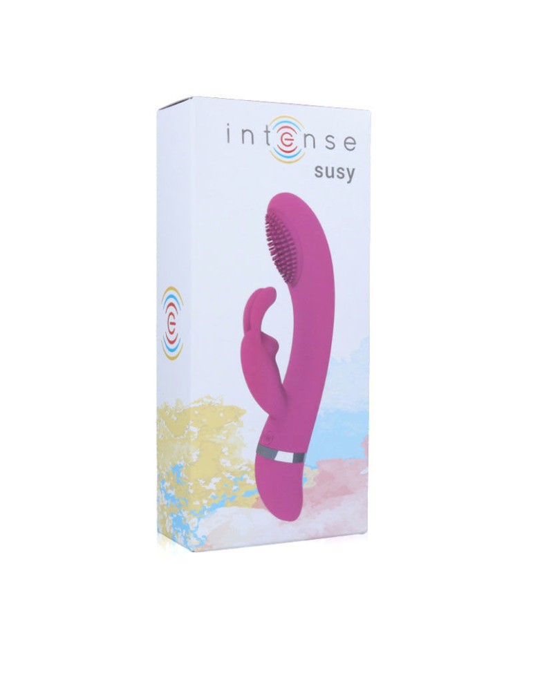 vibromasseur vibrant intense susy silicone lapin rose_3