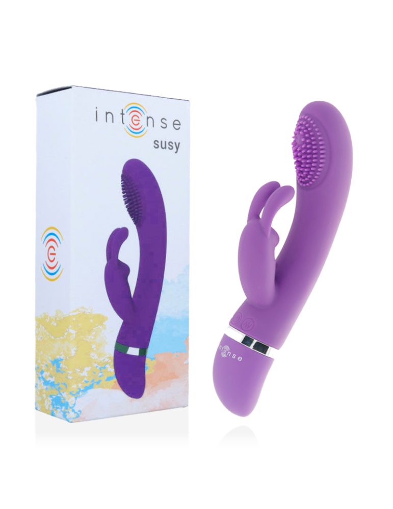 vibromasseur vibrant intense susy silicone lapin lilas