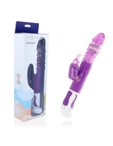 valise vibromasseur rotateur haut et bas violet intense