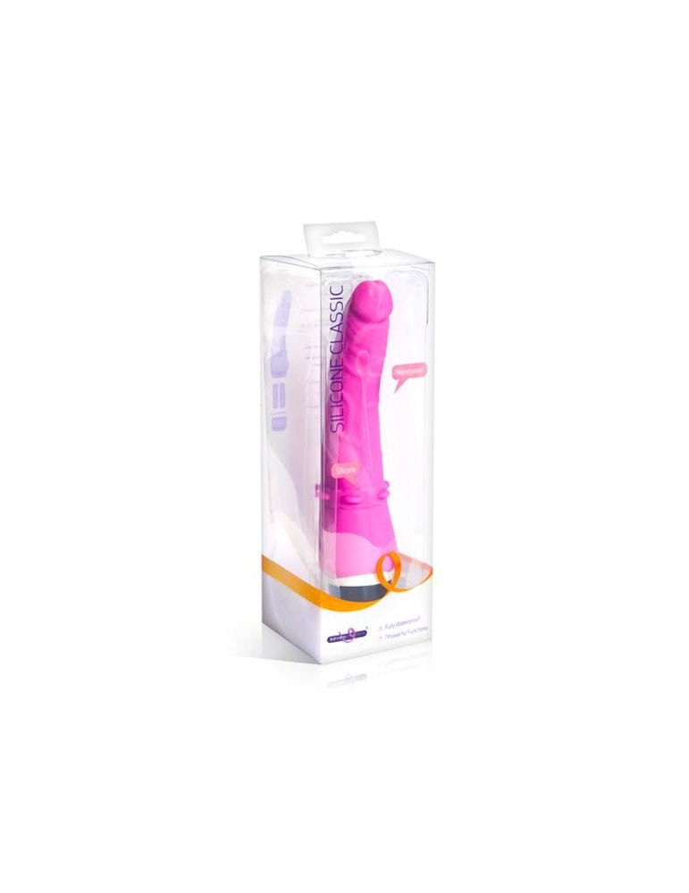 sevencreations classique silicone rose 21cm_2