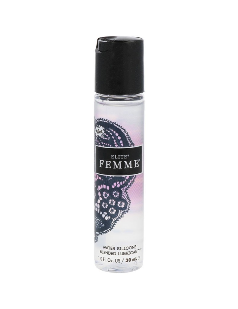 wet elite femme lubrifiant à base d'eau et de silicone 30 ml