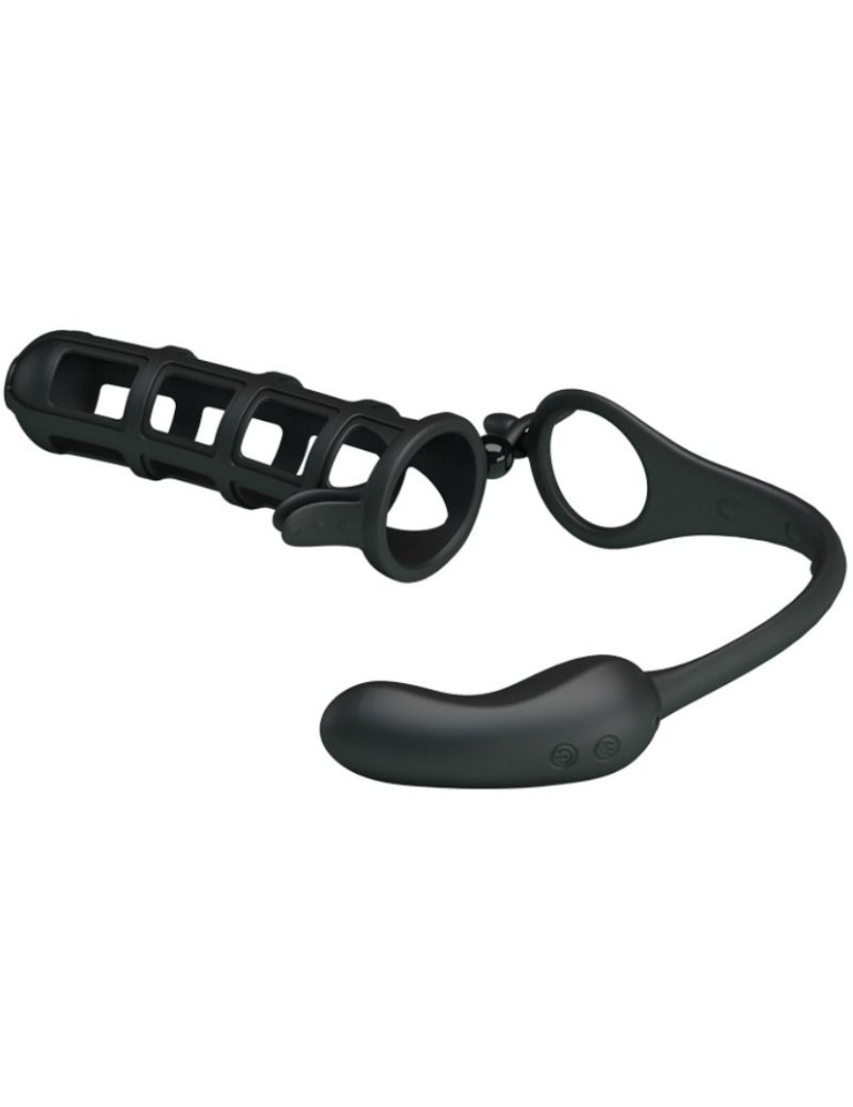 pretty love - gaine de pénis hercules 2 avec masseur anal_2