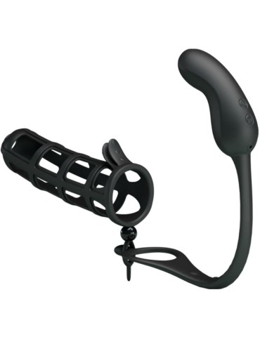 pretty love - gaine de pénis hercules 2 avec masseur anal_3