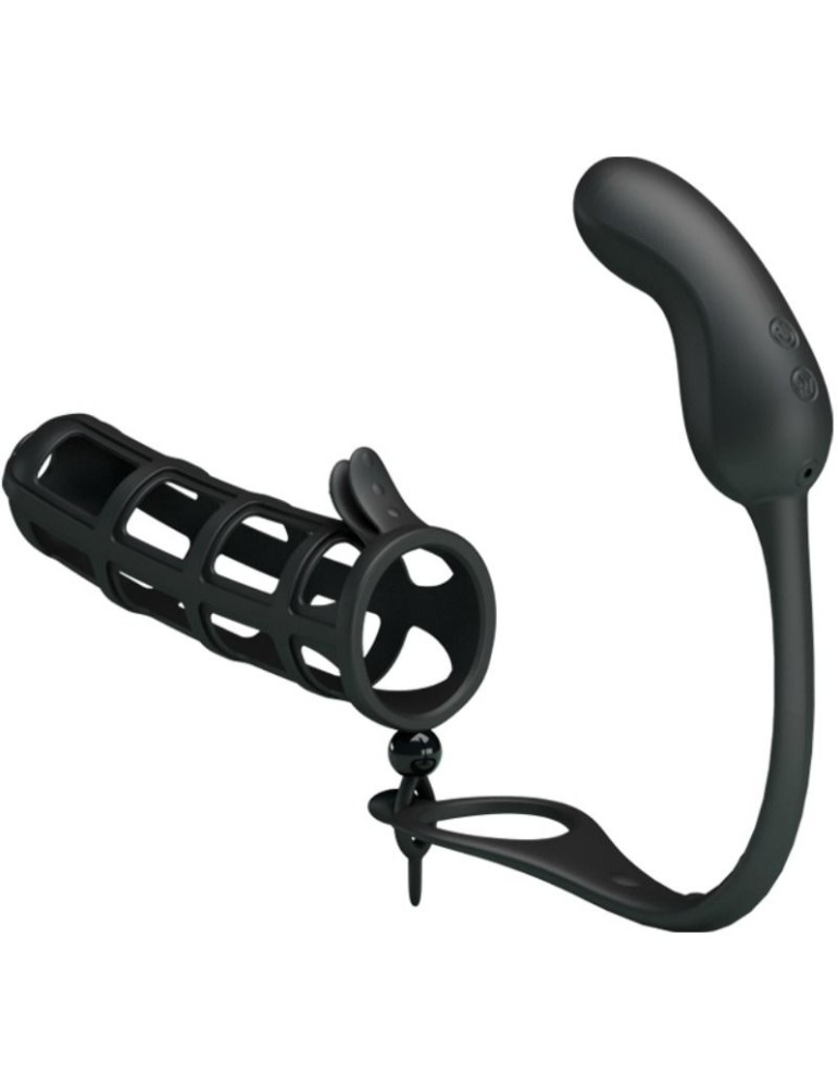 pretty love - gaine de pénis hercules 2 avec masseur anal_3