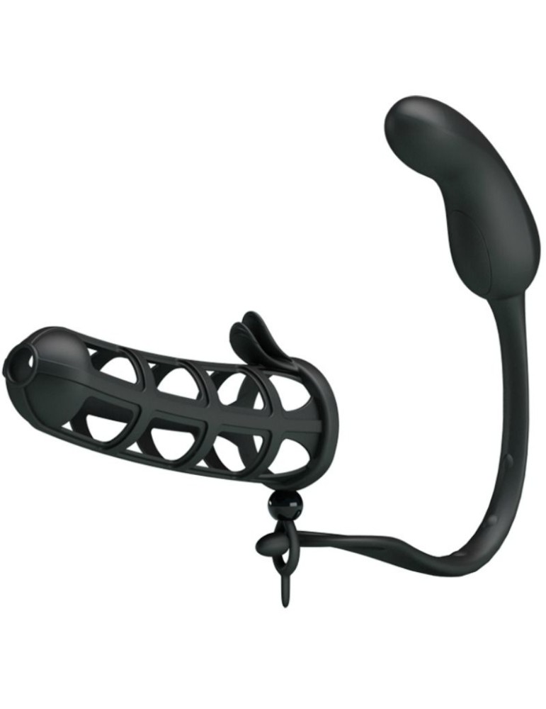 pretty love - gaine de pénis hercules 2 avec masseur anal_4