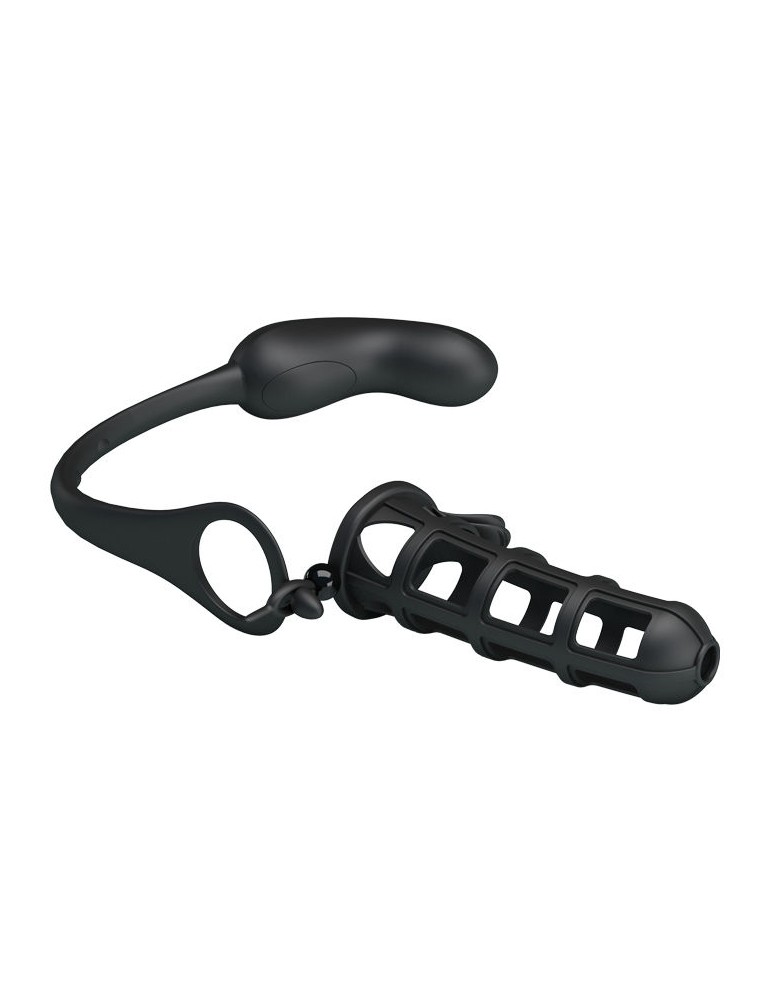 pretty love - gaine de pénis hercules 2 avec masseur anal_6