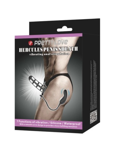 pretty love - gaine de pénis hercules 2 avec masseur anal_9