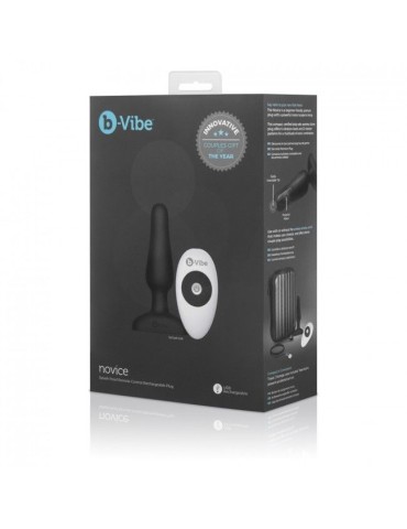 plug anal télécommandé b-vibe novice noir_5
