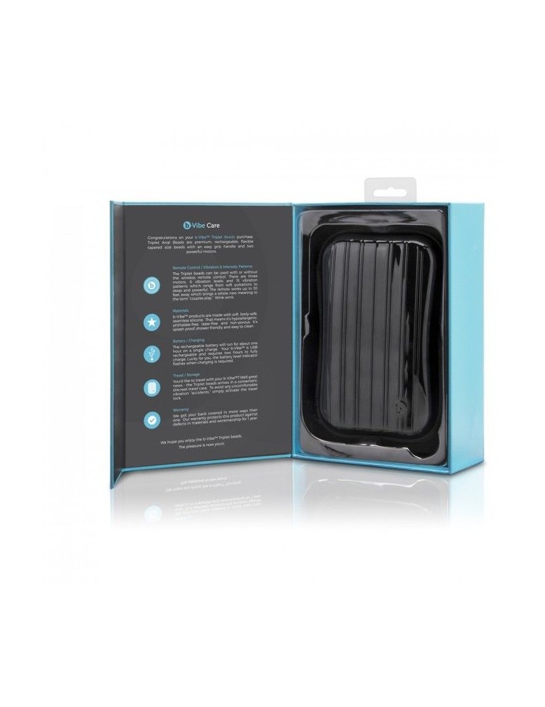 b-vibe -triplet perles de télécommande anales noires_5
