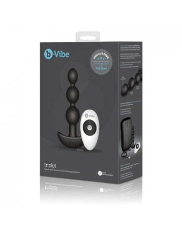 b-vibe -triplet perles de télécommande anales noires_7