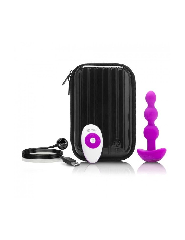 b-vibe -triplet perles de télécommande anales rose