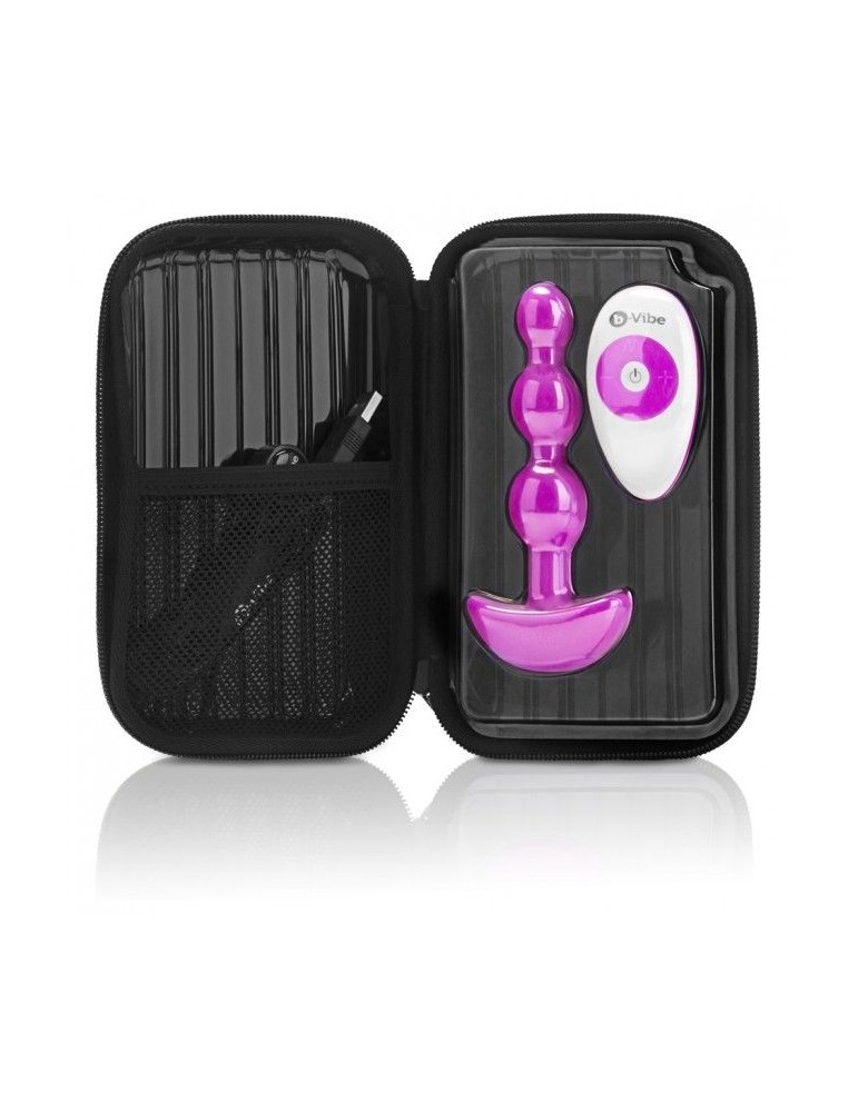 b-vibe -triplet perles de télécommande anales rose_4