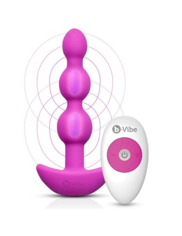 b-vibe -triplet perles de télécommande anales rose_7