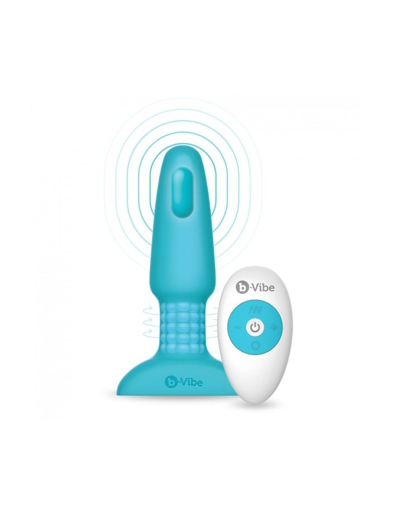 plug anal télécommandé b-vibe rimming 2 sarcelle_3