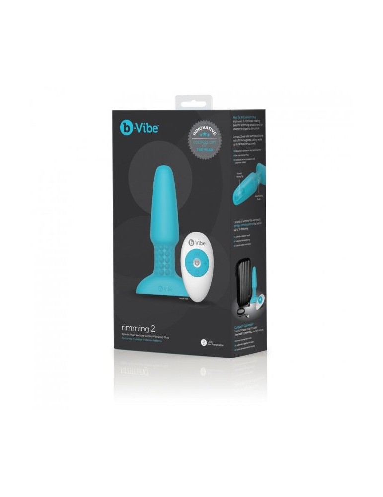 plug anal télécommandé b-vibe rimming 2 sarcelle_10