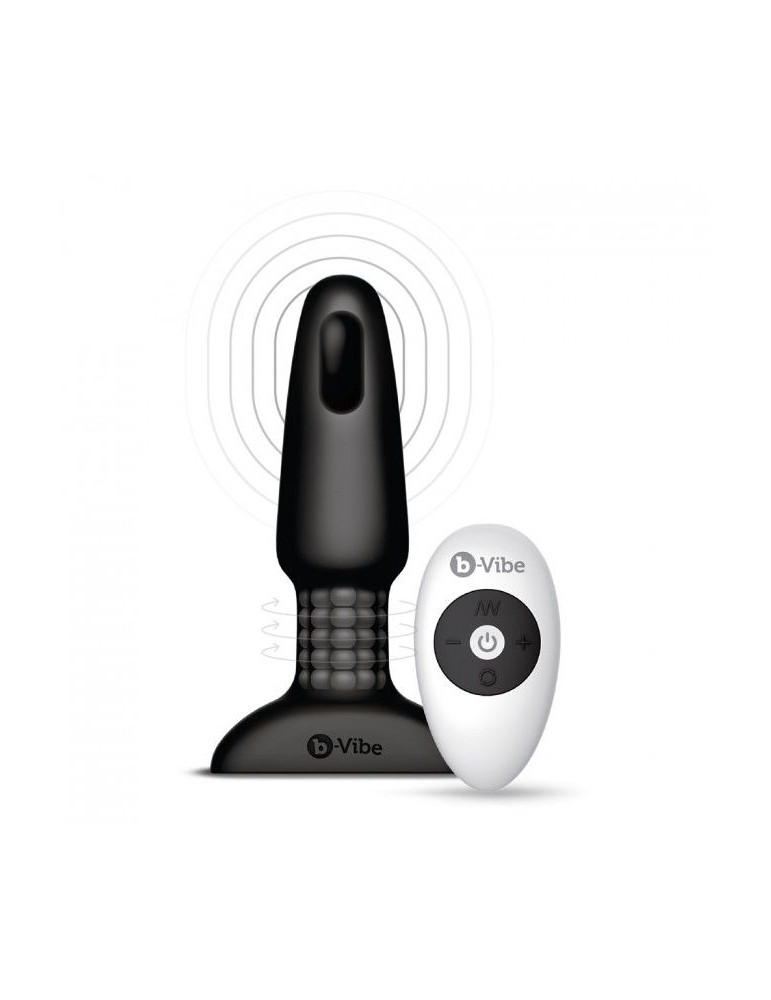 plug anal télécommandé b-vibe anulingus 2 noir_3
