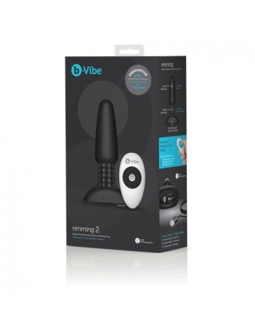 plug anal télécommandé b-vibe anulingus 2 noir_5
