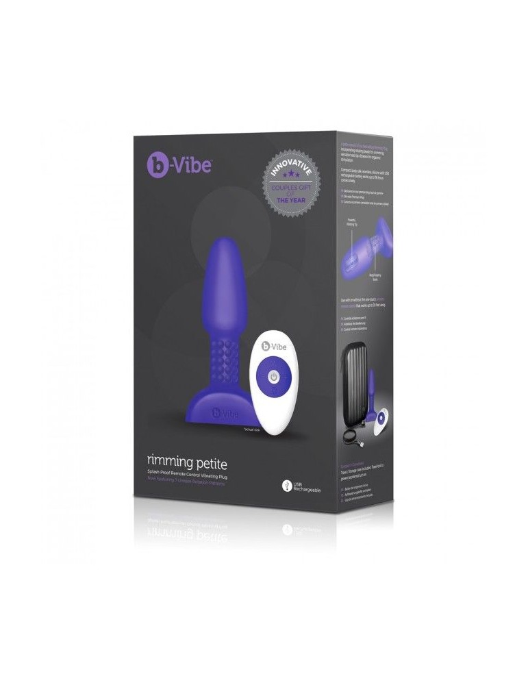 b-vibe anulingus plug anal à distance petite lilas_4