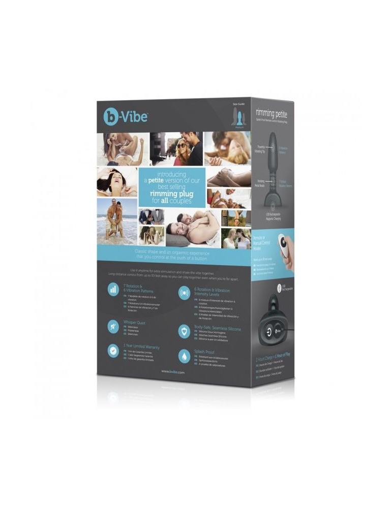 b-vibe anulingus plug anal à distance petite noir_5