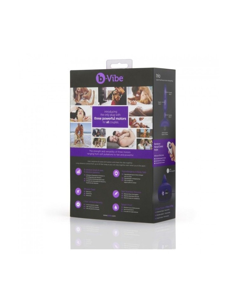 plug anal lilas télécommandé trio b-vibe_8