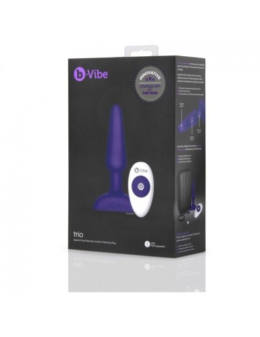 plug anal lilas télécommandé trio b-vibe_9