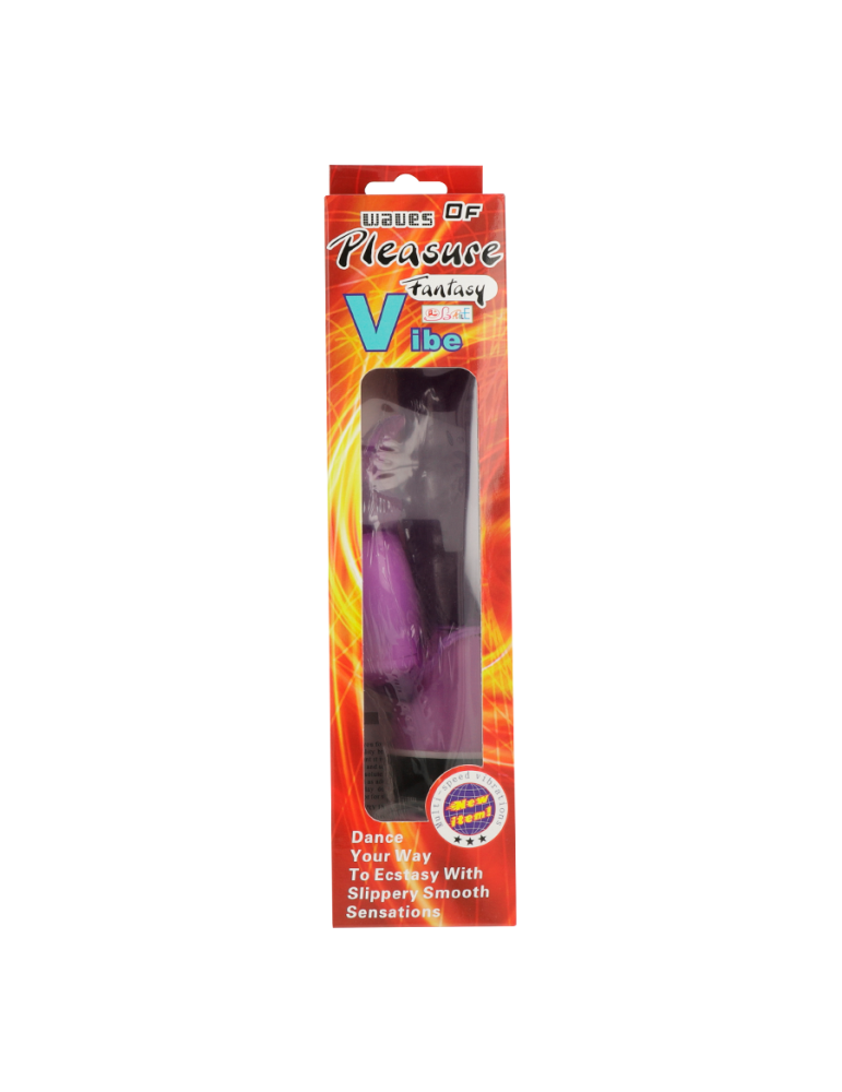 vagues de plaisir vibromasseur fantaisie avec lapin lilas 23cm_2