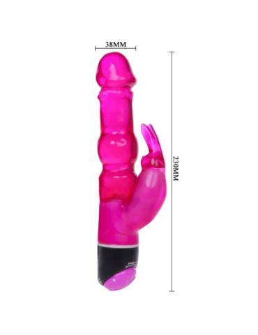vagues de plaisir vibromasseur fantaisie avec lapin lilas 23cm_3