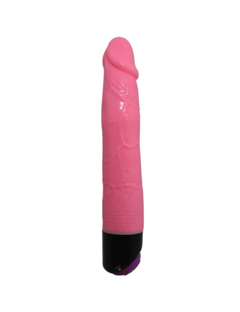 vibromasseur rose réaliste sexe coloré 23 cm_3