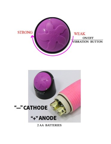 vibromasseur rose réaliste sexe coloré 23 cm_5