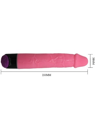 vibromasseur rose réaliste sexe coloré 23 cm_8