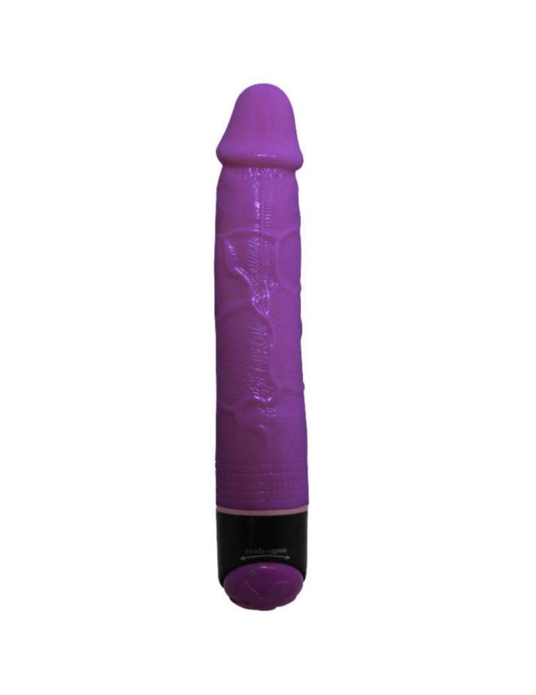 vibromasseur lilas réaliste sexe coloré 23 cm