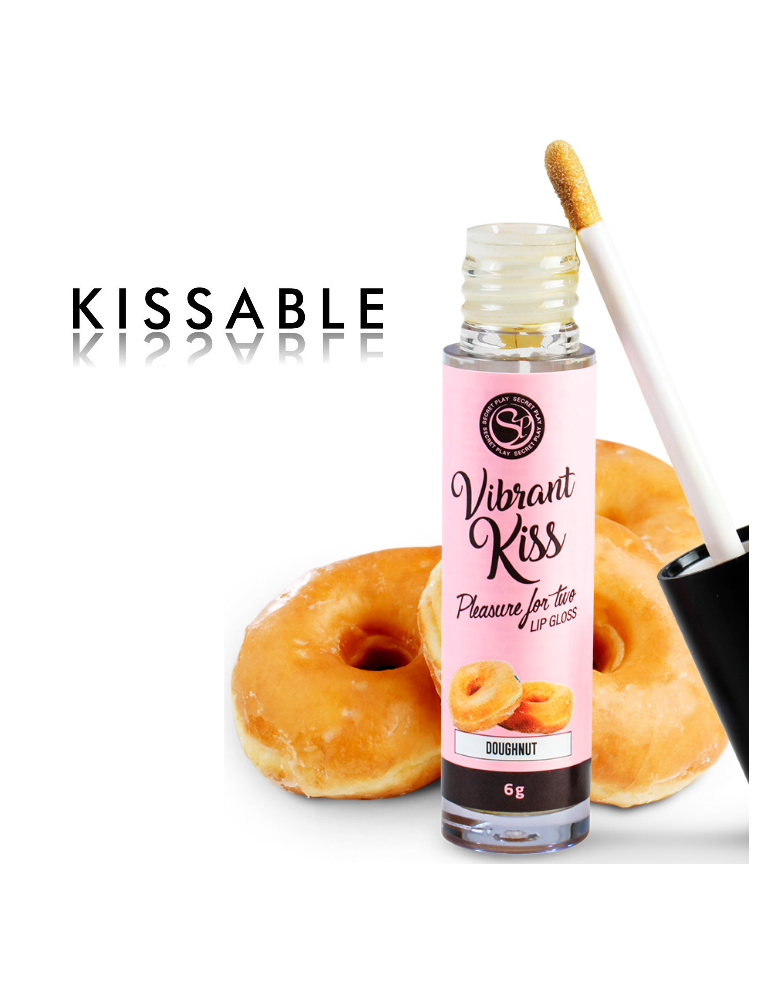 secretplay brillant à lèvres vibrant baiser beignet