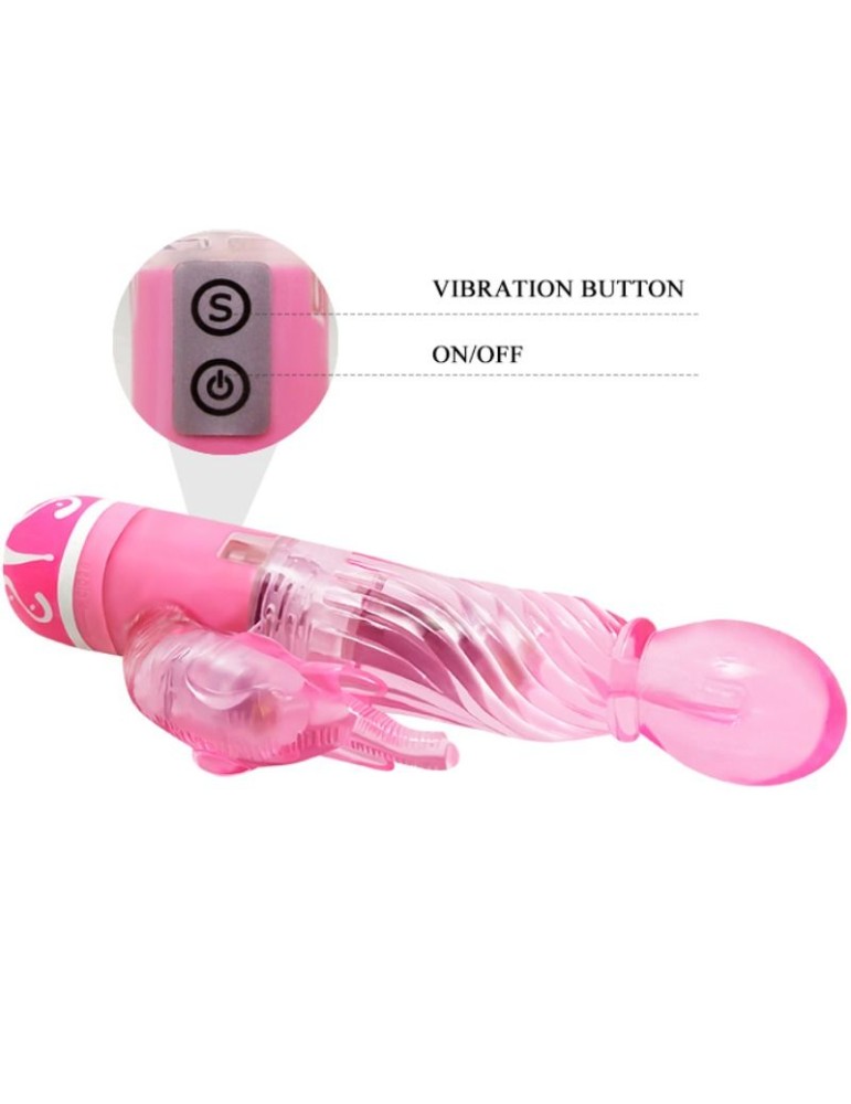 vibromasseur baile à plusieurs vitesses avec stimulateur rose_8