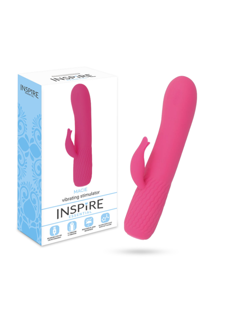 inspirer le vibromasseur rose essentiel de macie
