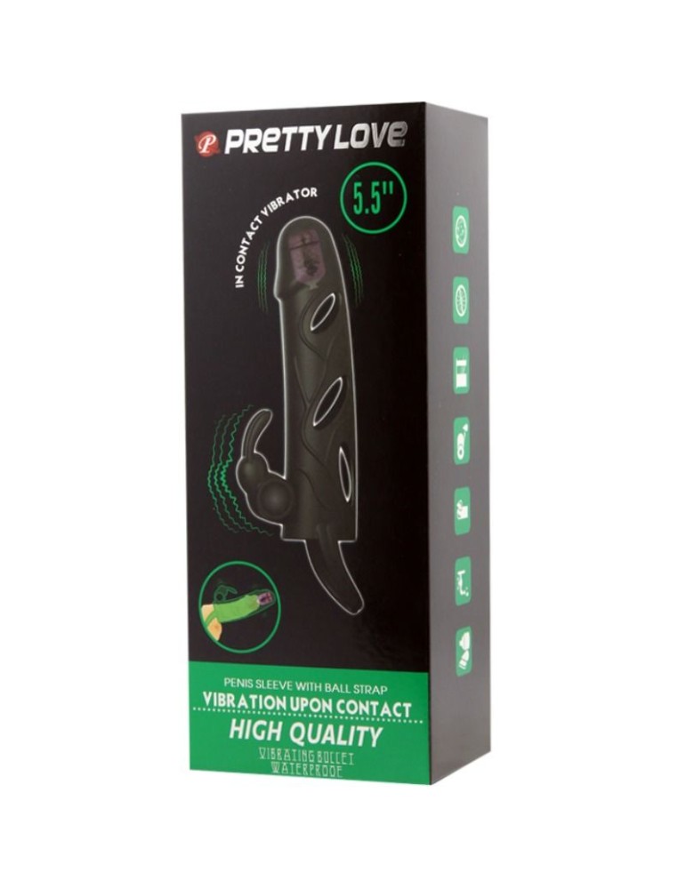 étui en silicone pretty love avec vibration 14 cm_8