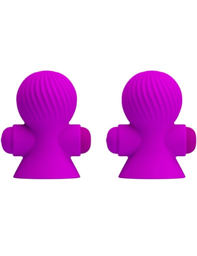 stimulateurs de tétons pretty love 12m lilas vibration