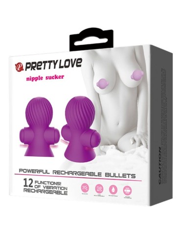 stimulateurs de tétons pretty love 12m lilas vibration_8