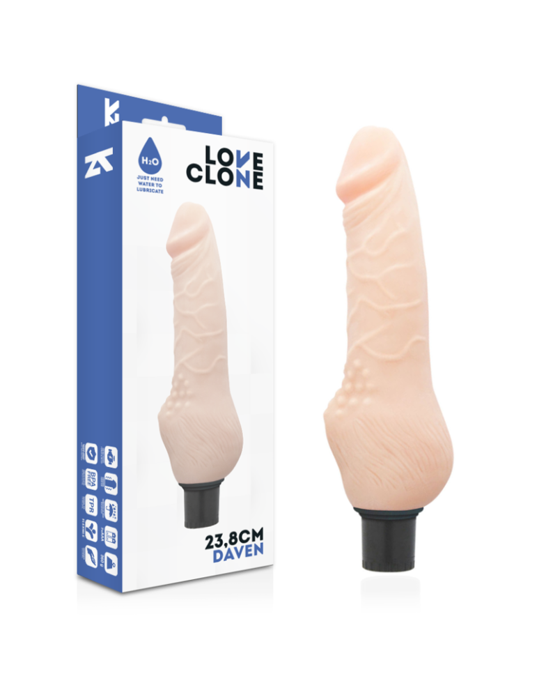 loveclone daven auto lubrification réaliste 23,8 cm