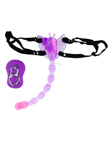 danse papillon sangle sur lila