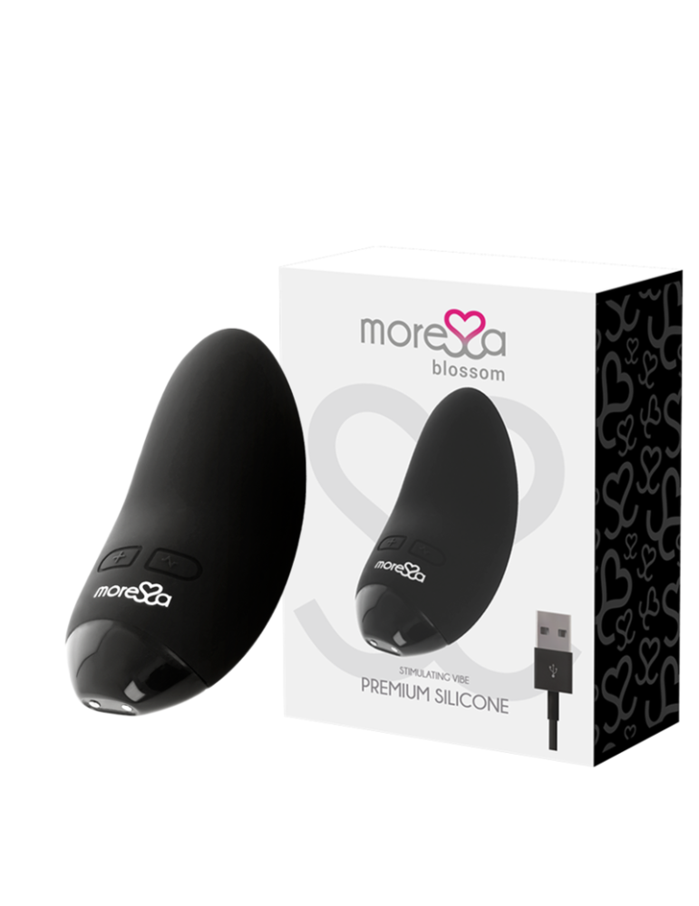 vibromasseur noir fleur amoressa