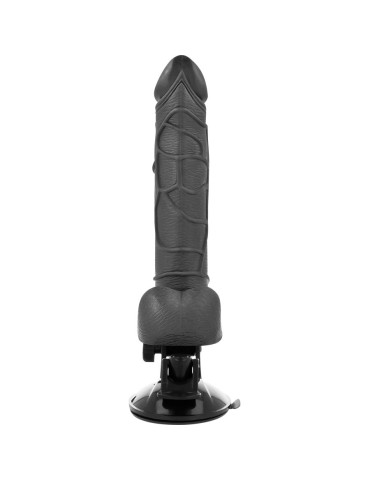 télécommande réaliste vibromasseur à base de coq noir 19,5cm_4