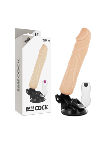à base de coq réaliste vibromasseur télécommandé naturel 20 cm