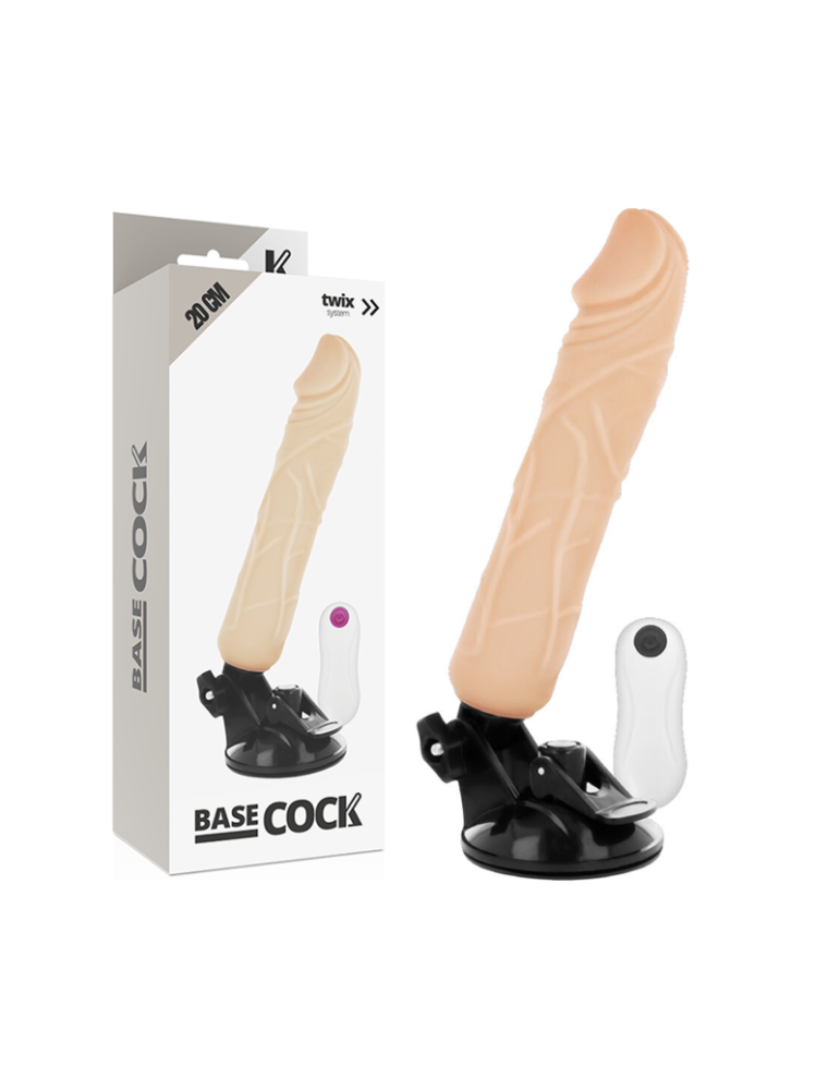 à base de coq réaliste vibromasseur télécommandé naturel 20 cm