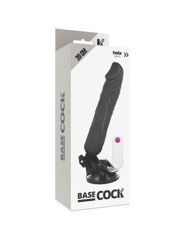 à base de coq réaliste vibromasseur télécommande noir 20cm_5
