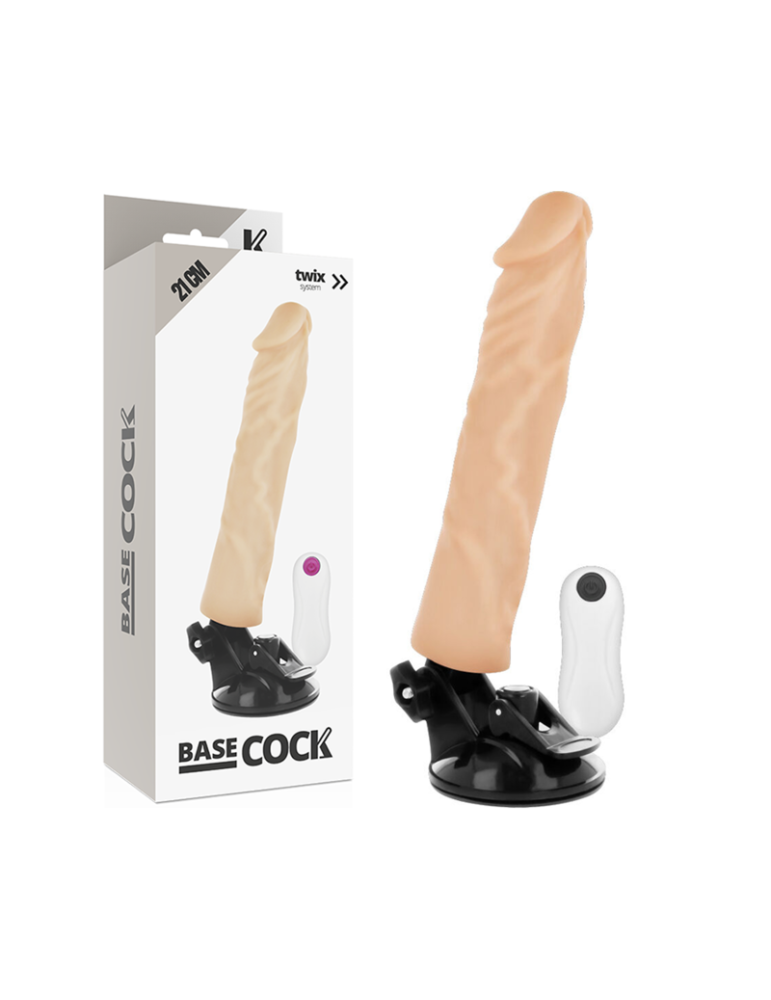 à base de coq réaliste vibromasseur télécommandé naturel 21cm